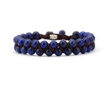 Load image into Gallery viewer, Men Bracelet Cool African Stone Beads Braided Cuff Bracelet
